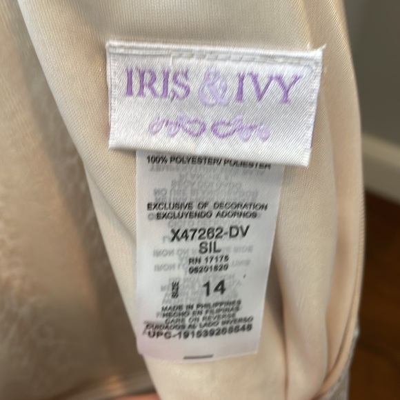 Silver sequin and mesh Iris and Ivy holiday dress - Picture 6 of 6